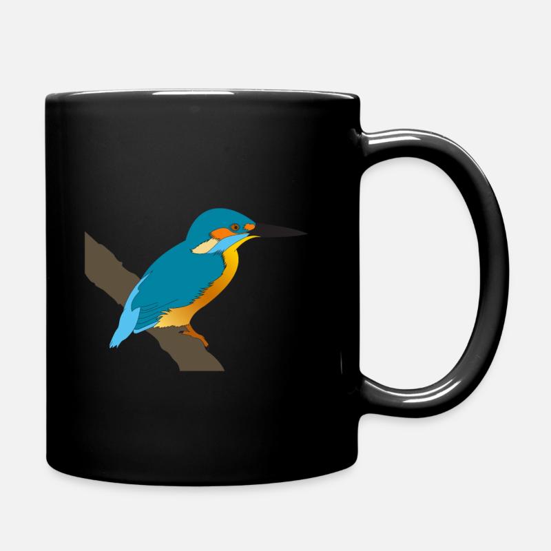 kingfisher - Full Colour Mug - black