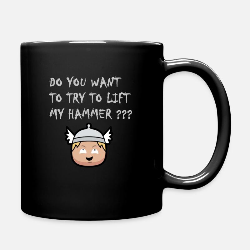 thors hammer - Tasse einfarbig - Schwarz