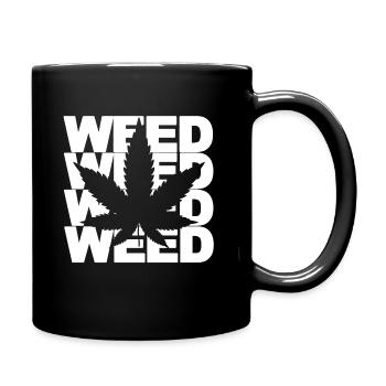 MAUVAISES HERBES - Mug uni - noir - Droite