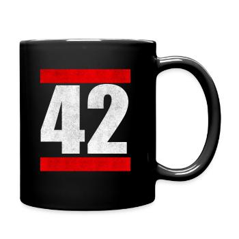 42 The Answer To Everything The answer to everything - Full Colour Mug - black - Right