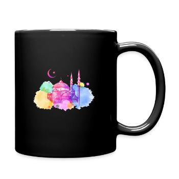 Ramadan Muslim Koran Faith Muslim - Full Colour Mug - black - Right