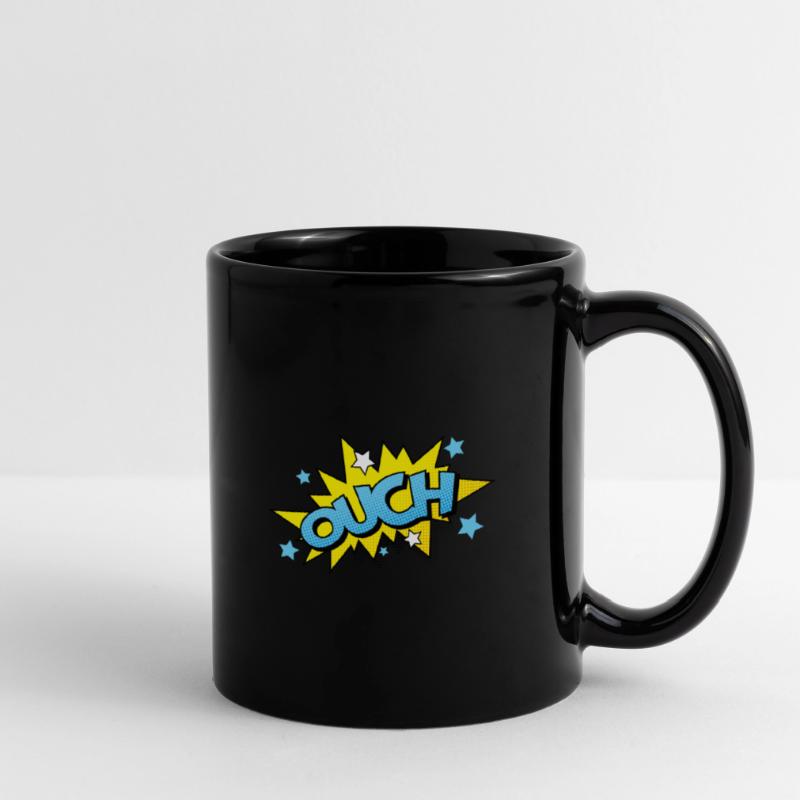 Comic Comicstyle Comic-Strips Nerd Superheld Tasse einfarbig
