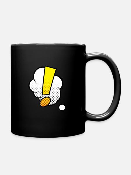 Comic Comic Comic Strip Point d'exclamation - Mug uni - noir