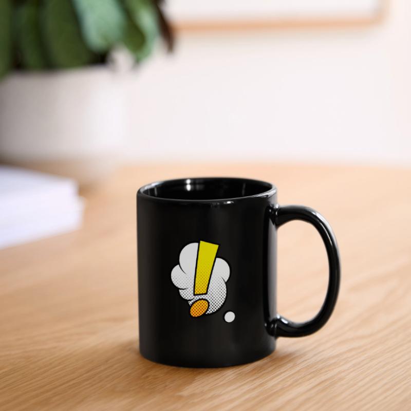 Comic Comicstyle Comic-Strips Ausrufezeichen Tasse einfarbig