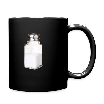 Chemise de couple sel / poivre Salière Salière Poivrière - Mug uni - noir - Droite