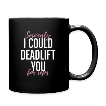 Muscle Bodylifting Workout Lustiges Geschenk - Tasse einfarbig - Schwarz - Rechts