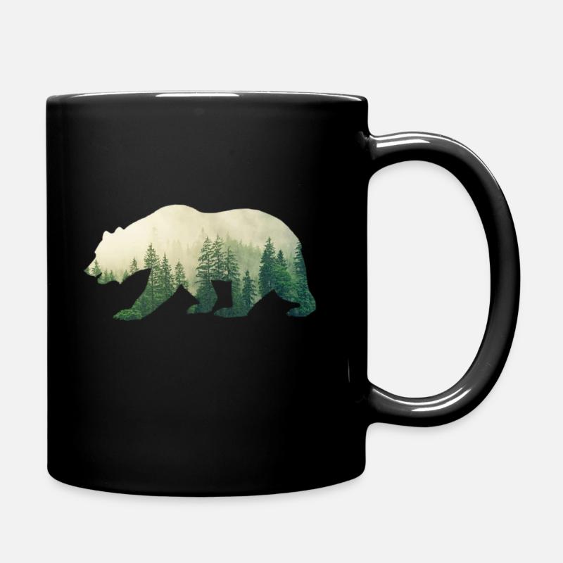 Ours Grizzly - Mug uni - noir