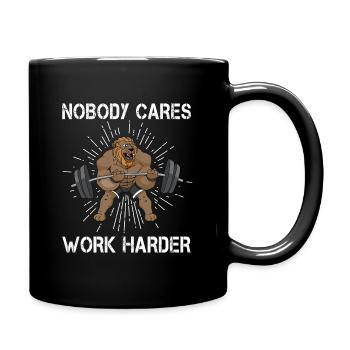 Workout Muskel Lifting Funny Gym Geschenk - Tasse einfarbig - Schwarz - Rechts