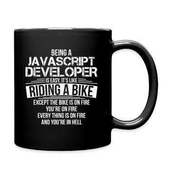 Beruf Computer Geeks Lustiges Geschenk - Tasse einfarbig - Schwarz - Rechts