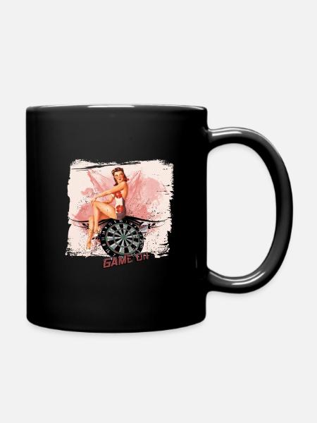 Pin up Game on - Tasse einfarbig - Schwarz
