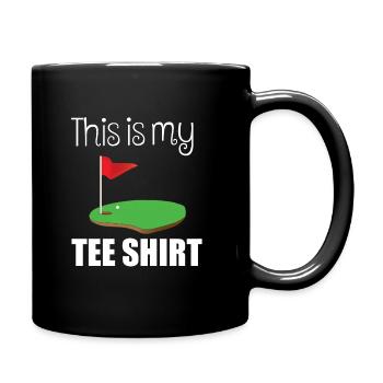 Tee Golf Sayings Drôle Drôle Lieu favori - Mug uni - noir - Droite
