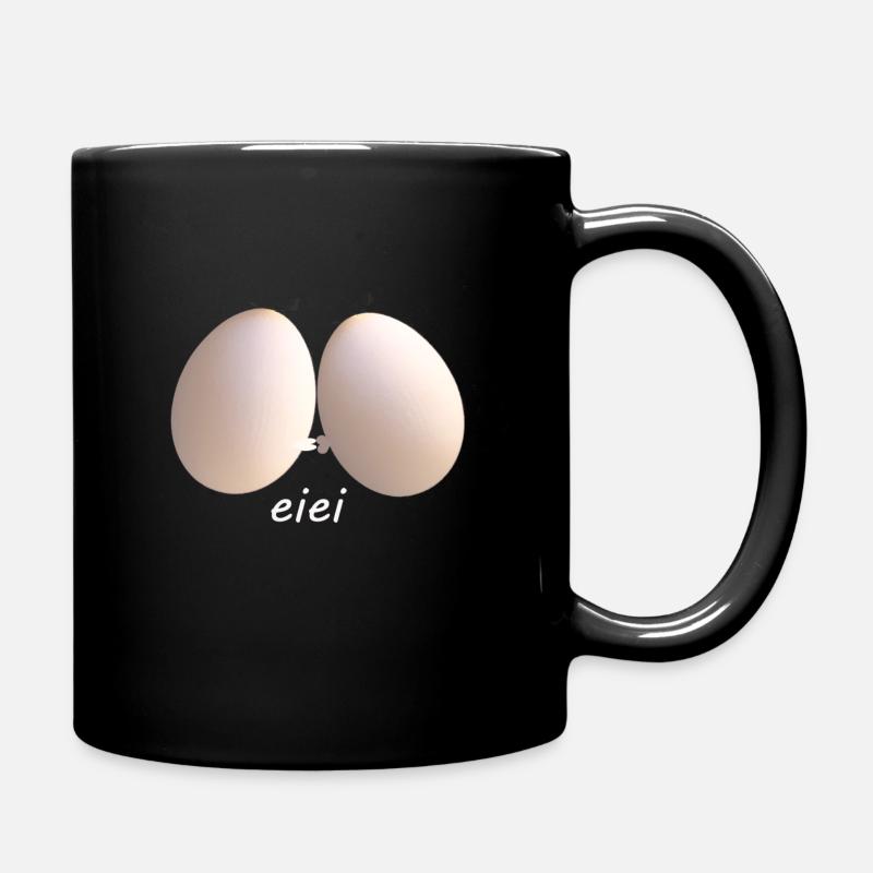 Eier - Tasse einfarbig - Schwarz
