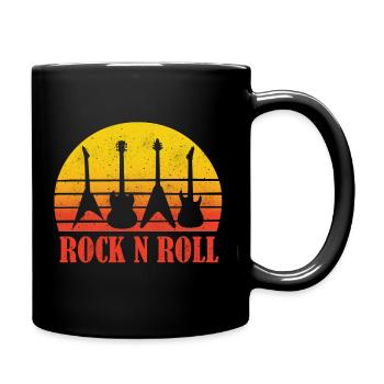 Rock and Roll Rocknroll gitarre gitarist band tanz - Tasse einfarbig - Schwarz - Rechts