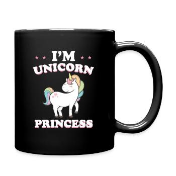Unicorn Princesse Licorne Fille Cool Cadeau - Mug uni - noir - Droite