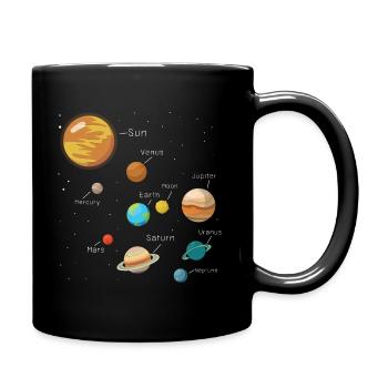 Universe Planet Galaxy Comic Cool Gift - Full Colour Mug - black - Right
