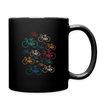 bike racing bike biking - Full Colour Mug - black - Right
