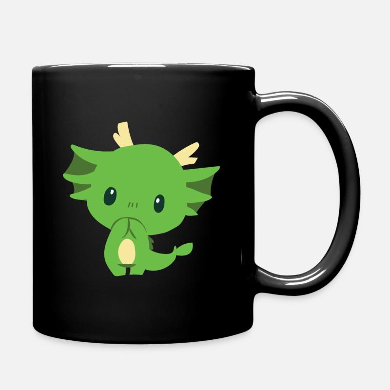 Petit dragon vert - Mug uni - noir