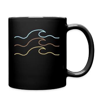 Onde - Mug uni - noir - Droite