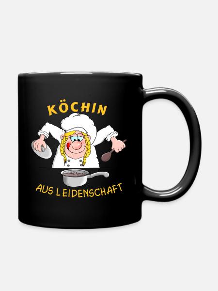 Cook with passion - Full Colour Mug - black