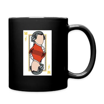 Mozart carte musique Note blanc cool cadeau - Mug uni - noir - Droite