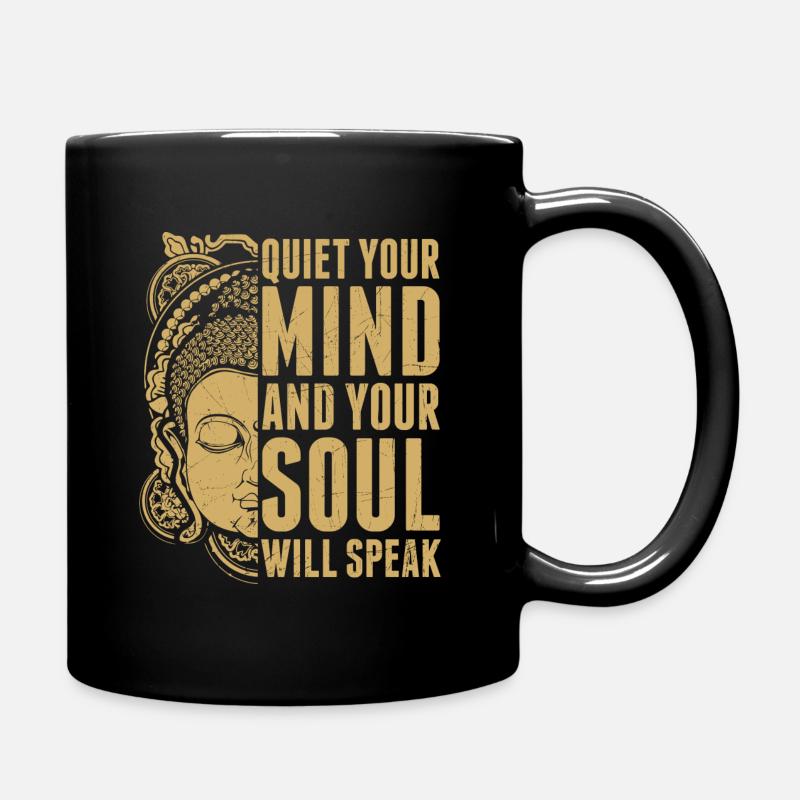 Hinduismus Geist Seele sprechen Buddhist Cooles - Tasse einfarbig - Schwarz