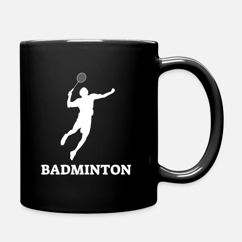 badminton - Mug uni - noir