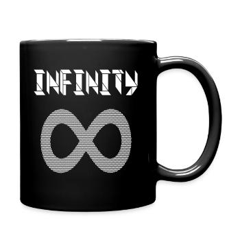 infinity, infinity - symbol, lying 8 - Full Colour Mug - black - Right