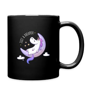Juste un rêveur - Licorne rêveuse - Mug uni - noir - Droite