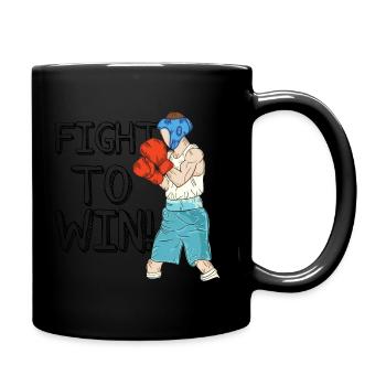 Boxe boxe - Mug uni - noir - Droite