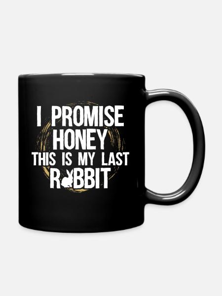 Lièvre Je jure dernier lapin Cadeau Drôle - Mug uni - noir