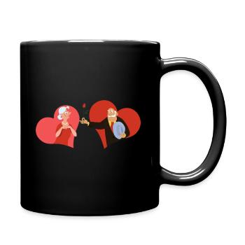 Diamond wedding golden wedding silver wedding - Full Colour Mug - black - Right