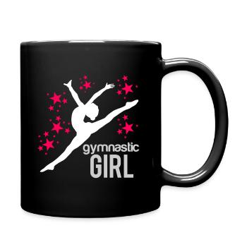 Gymnastic Girl Turnerinen Turnen Bodenturnen - Tasse einfarbig - Schwarz - Rechts