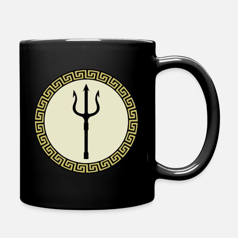 Grèce, Leonidas, Sparta, Athènes, Poséidon - Mug uni - noir