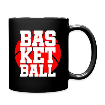 Basketball Ball Slam Dunk Rebound Gift - Full Colour Mug - black - Right