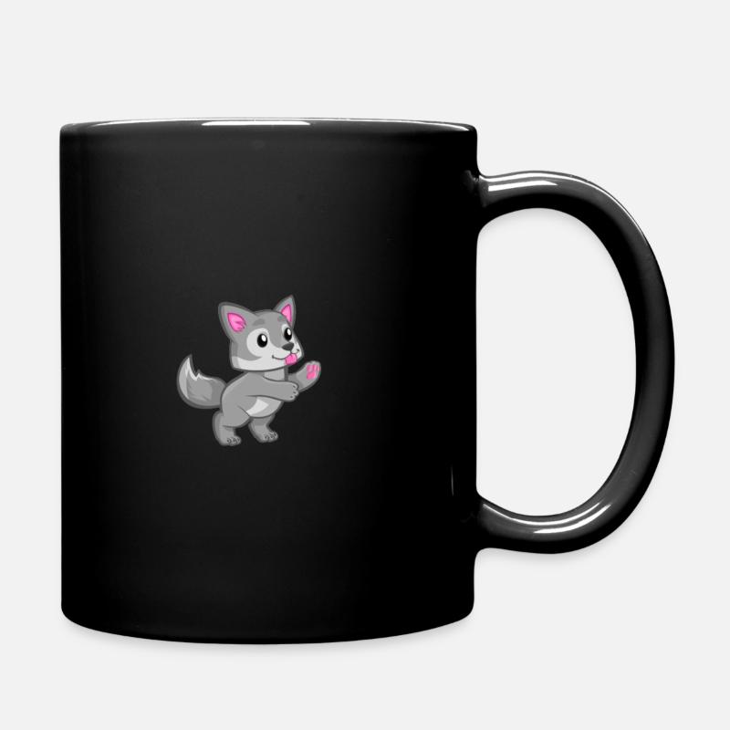 Niedlicher Hund. - Tasse einfarbig - Schwarz