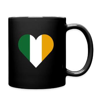 Irish Heart Geschenk Idee - Mug uni - noir - Droite