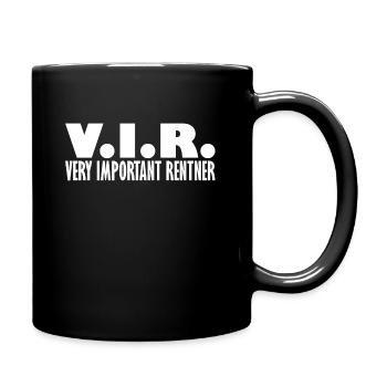 VIP Rentner Wichtiger Rentner Rente Ruhestand - Tasse einfarbig - Schwarz - Rechts