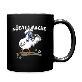 moewe kuestenwache1 - Tasse einfarbig - Schwarz - Rechts