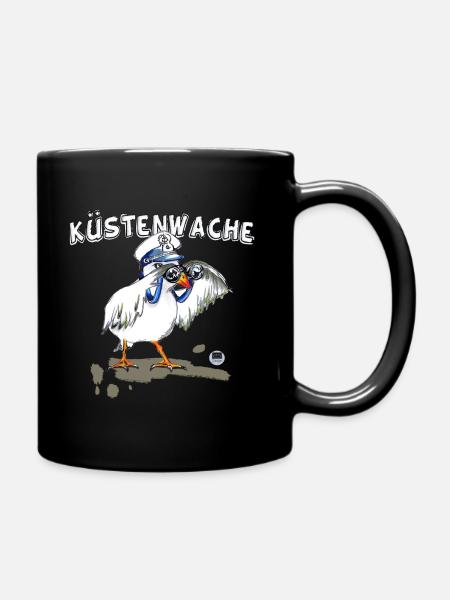 moewe kuestenwache1 - Tasse einfarbig - Schwarz