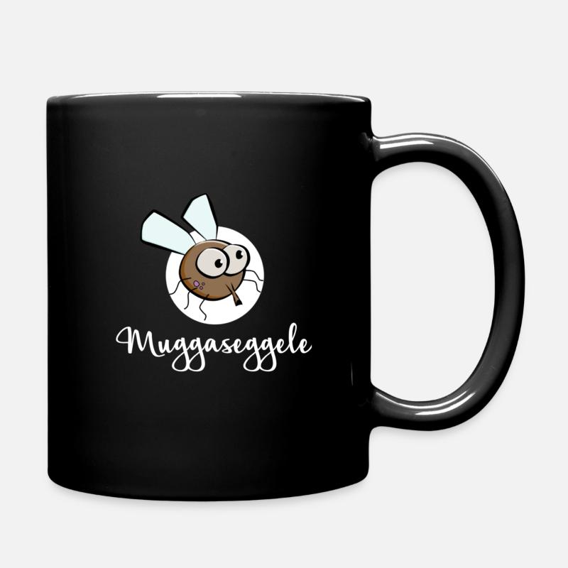 Swabian Muggaseggele Schwabischer dialect - Full Colour Mug - black