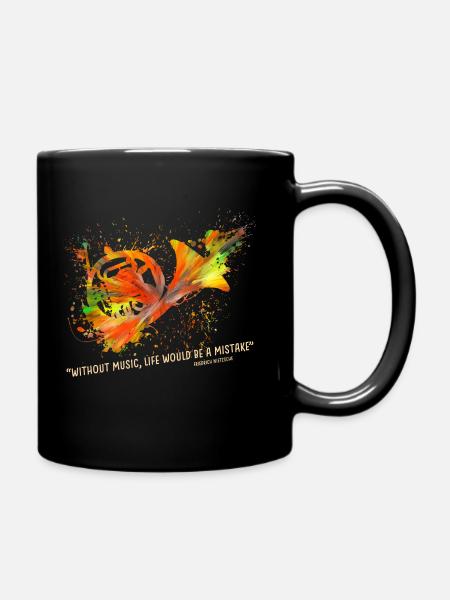Waldhorn - Tasse einfarbig - Schwarz