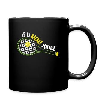 Tennis Racket Science Science Cadeau - Mug uni - noir - Droite