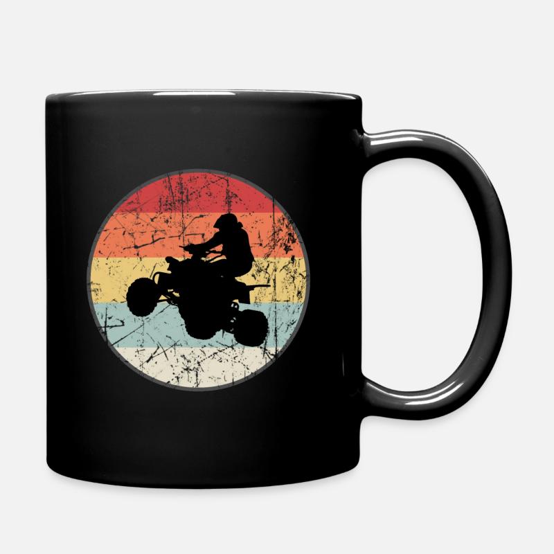 ATV quad retro - Full Colour Mug - black
