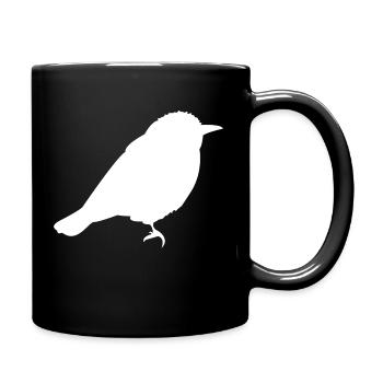 Spatz - Tasse einfarbig - Schwarz - Rechts