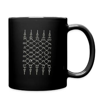 Sak Yant Thai Tattoo Five Lines Cool Gift - Full Colour Mug - black - Right