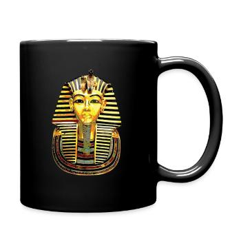 Pharaoh Golden King Does Egyptian Gift - Full Colour Mug - black - Right