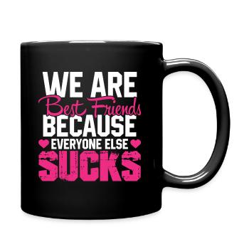 Meilleur Amis Adage Amie Drôle de cadeau - Mug uni - noir - Droite