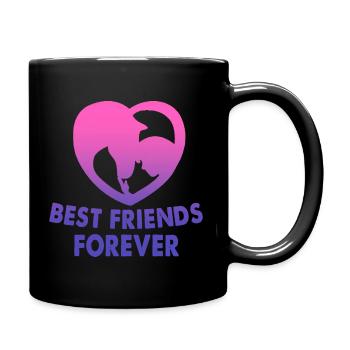 Best Friends Forever horse - Full Colour Mug - black - Right