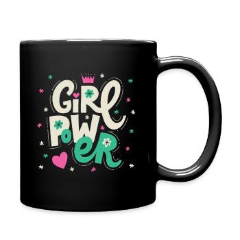 Le pouvoir des filles - Mug uni - noir - Droite