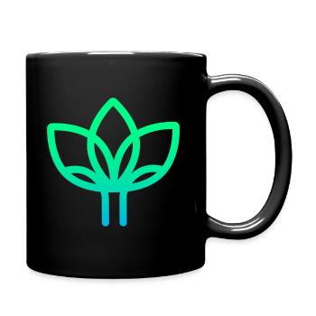 Colorful flower in the name of nature conservation - Full Colour Mug - black - Right
